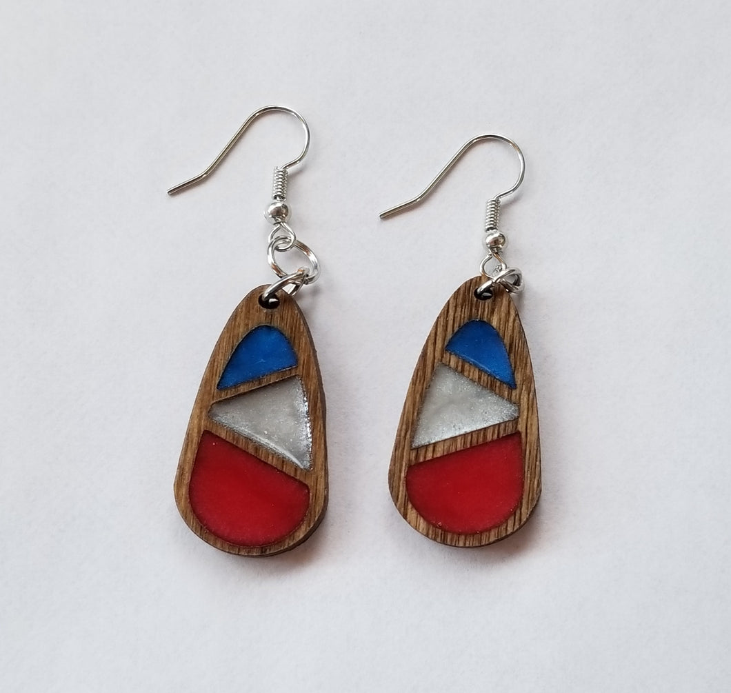 Wedge Teardrop Earrings